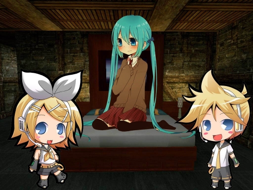 Miku and Chibis Stay