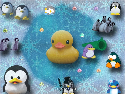 Penguins and a Rubber Duck