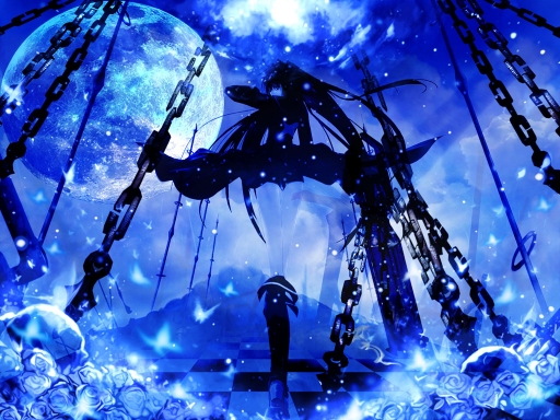 Black Rock Moon Night