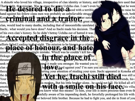 Itachi's truth and death