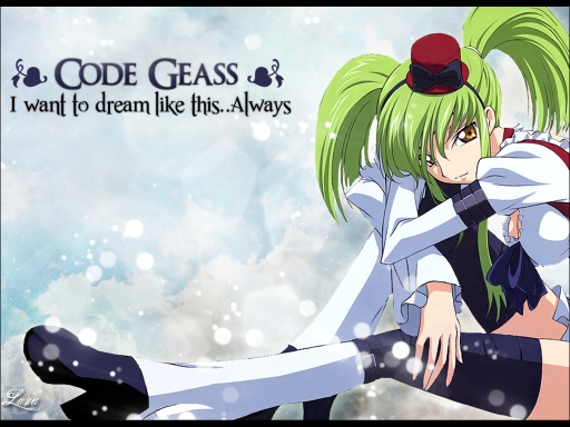 Code Geass Dream Like this..