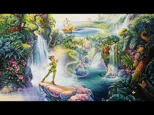 Neverland and Peter Pan.
