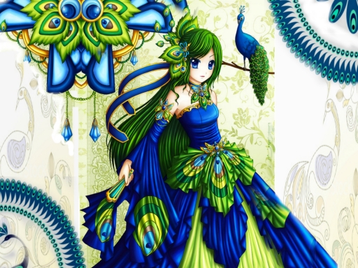 peacock girl