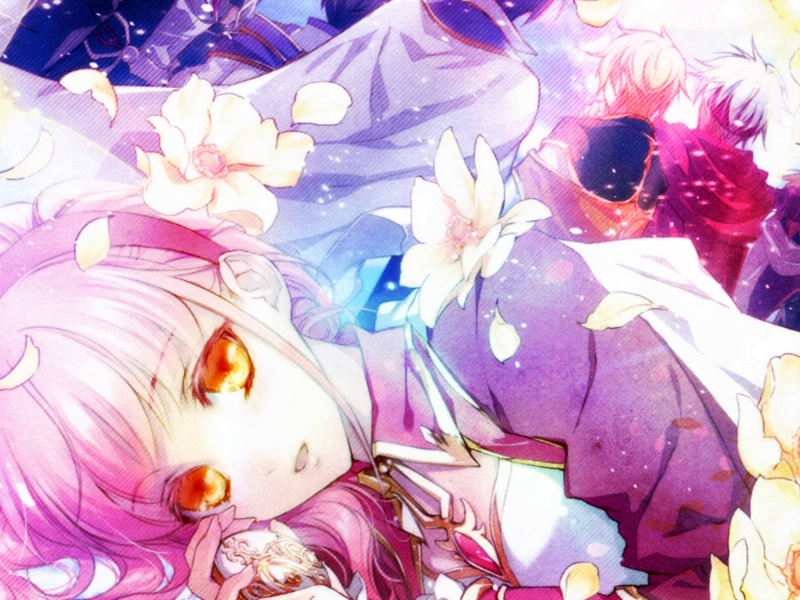 Laying in flowers