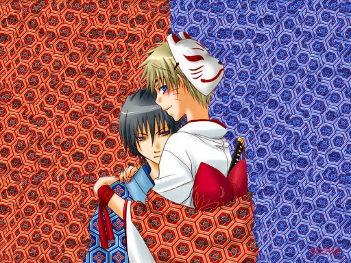 Naruto And Sasuke Flowing Clot