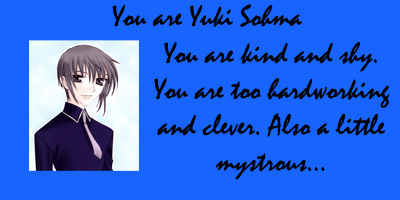 Which Fruits Basket  Character Are You?