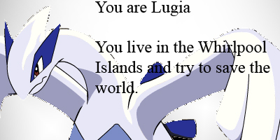 What Legendary Pokemon Are You?