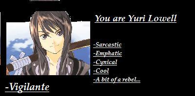 What Tales Of  Vesperia Character Are You?