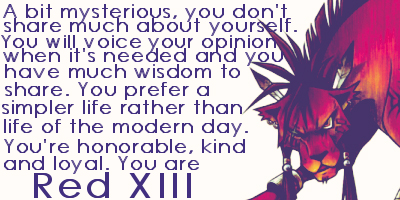 Which Final Fantasy VII Protagonist Are You?