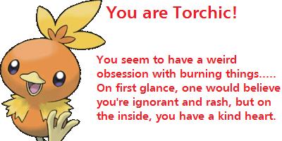Which Pokemon Fire Starter Are You?