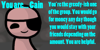 Which Binding of Isaac Character Are You?
