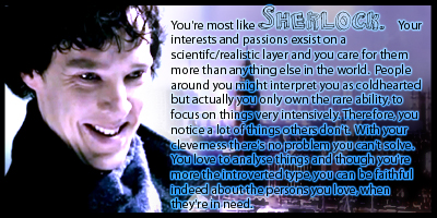 What Sherlock (BBC) Character Are You?
