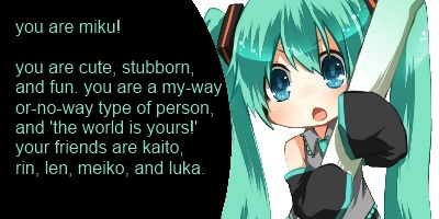 Which Vocaloid Are You?