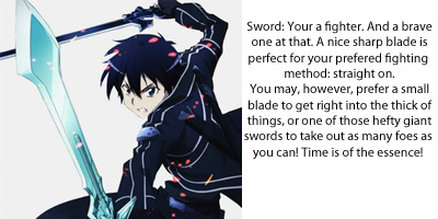What Anime Weapon Would Work Best For You?
