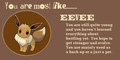 What Eevee Evolution Are You?