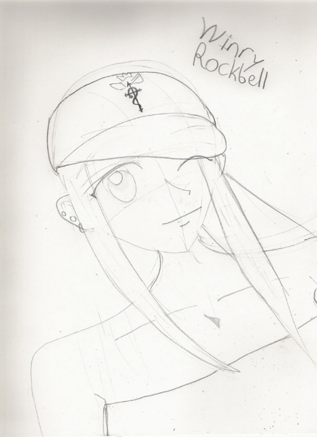 Winry Sketch (uncolored)