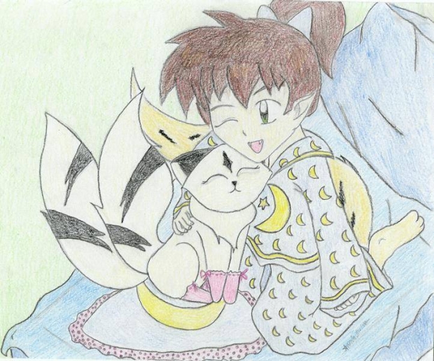 Shippo & Kirara in PJs