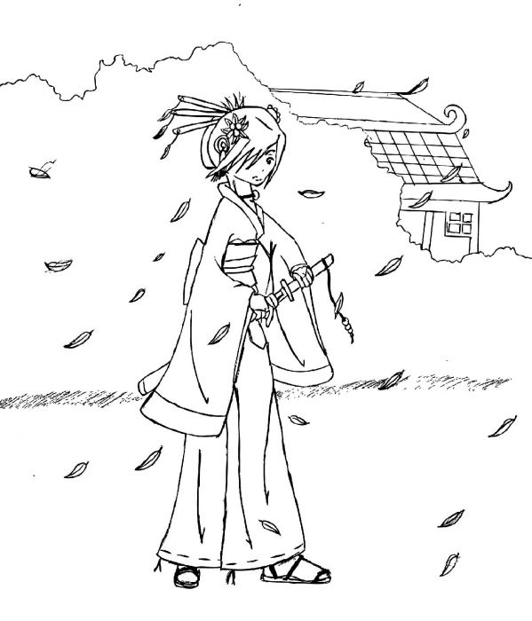 Samurai (lineart)