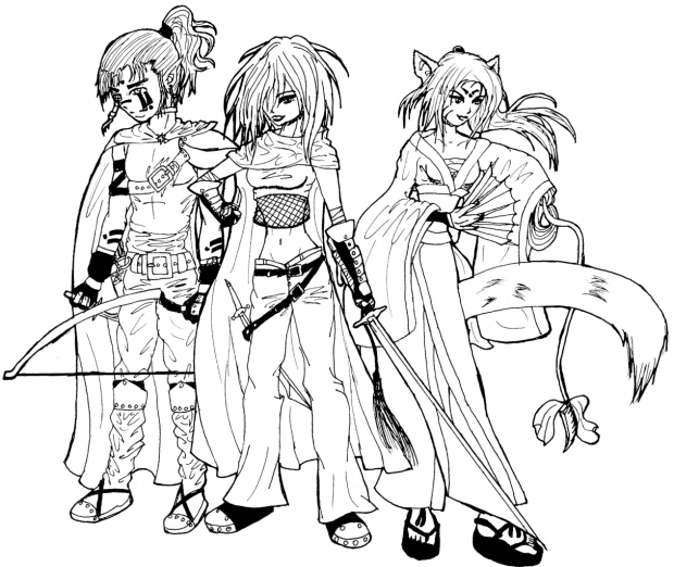 Random elf, daemon, and human