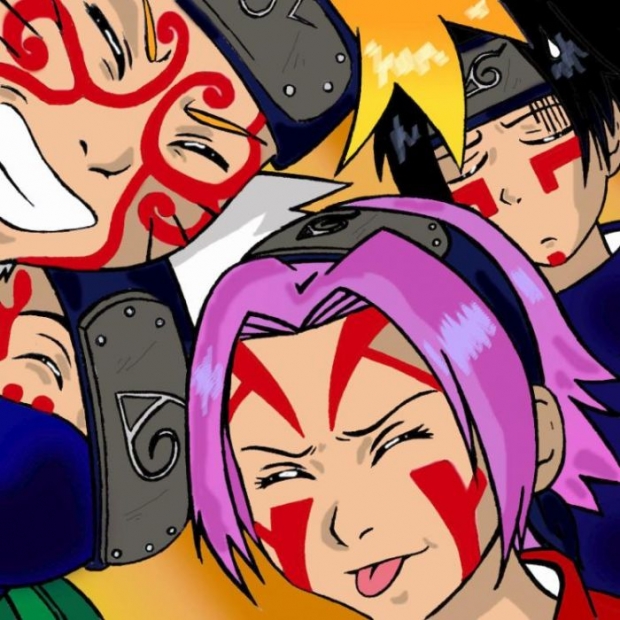 Clown Face Group Picture