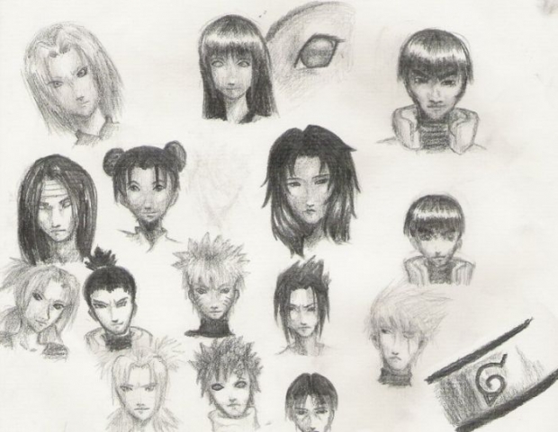 Semi-realism Naruto Portraits
