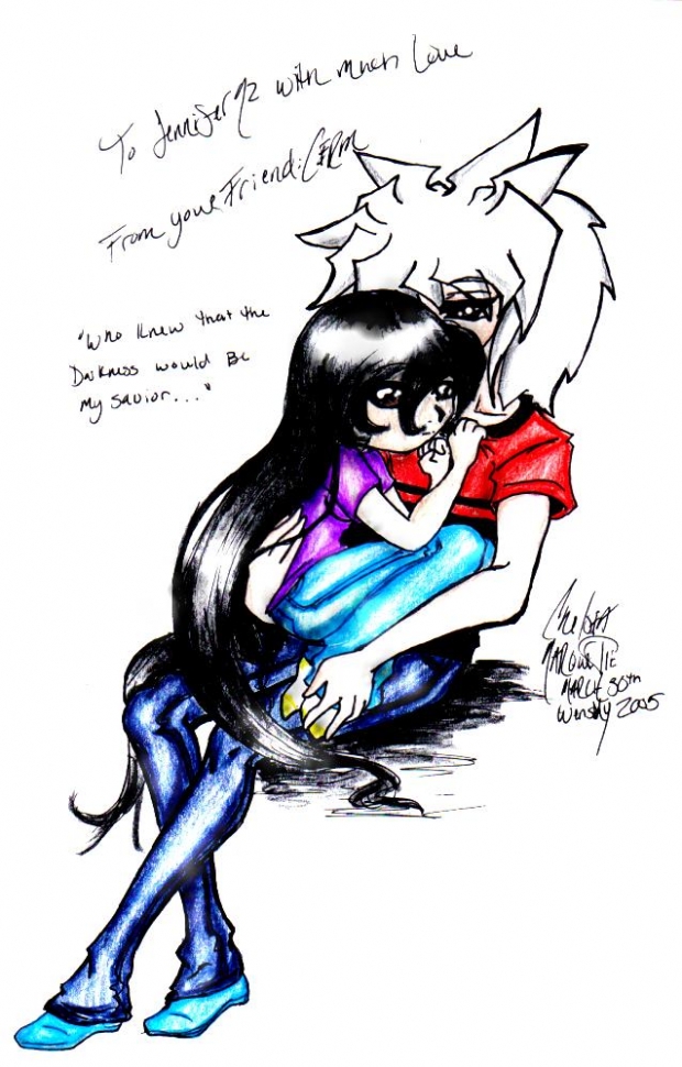 Jennifer92 And Bakura (coloured)