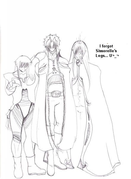 Pensketch Of Original Uniforms