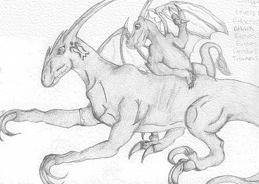 Drakemon and Babydragonmon