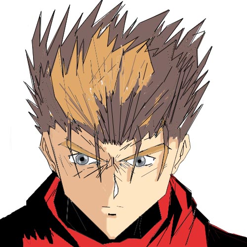 Vash Photoshop Drawing