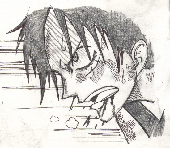 Angry Luffy!