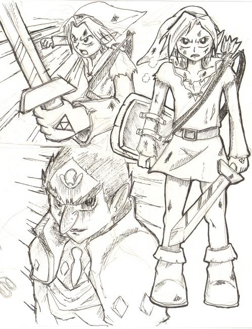Link Fight Sketch