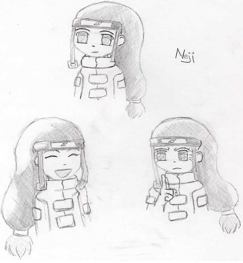 Neji Chibi..content,happy, Angry