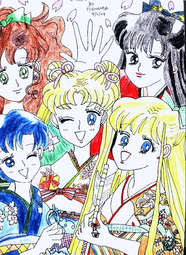 Sailor Moon Grup Kimono