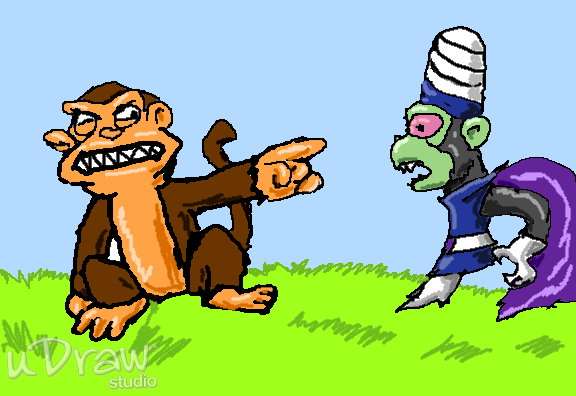 Evil Monkey vs Mojo Jojo