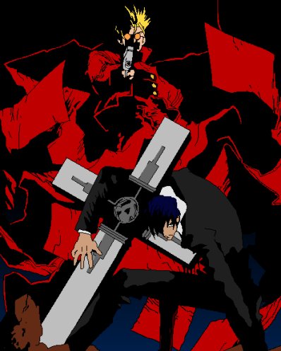 Vash and Wolfwood (Manga)