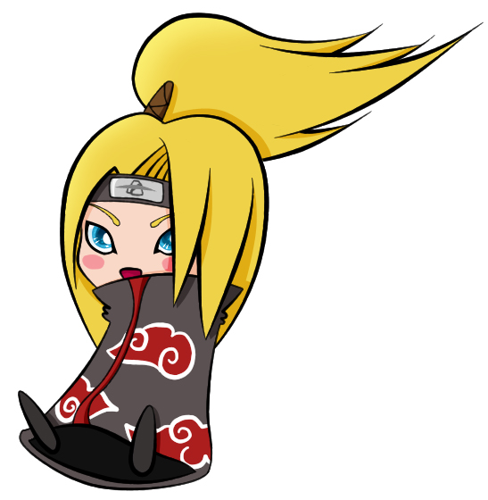 Deidara Chibi Colored