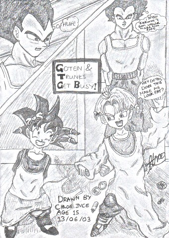 Goten and Trunks Get Busy
