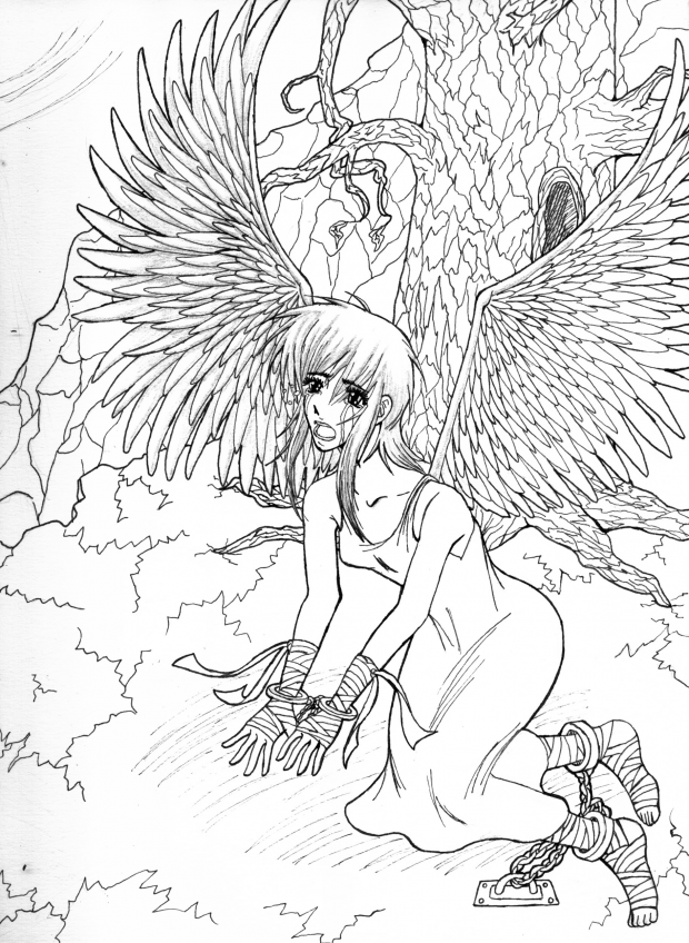 White Dove - Lineart
