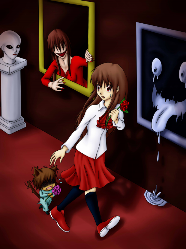 Ib and Keri at the Exhibit