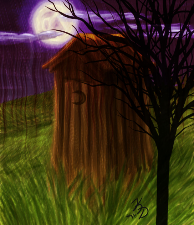 Drawlloween 2015 - Day 7: Haunted (Out)House