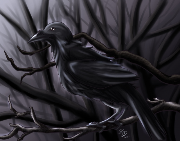 Drawlloween 2015 - Day 11: Raven