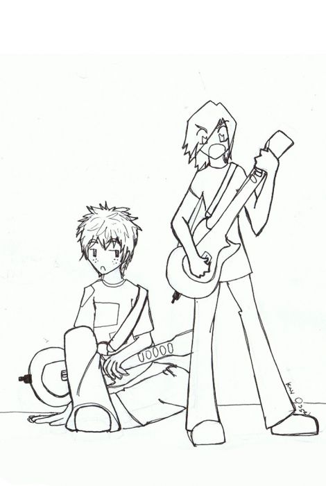 Guitar Hero // Purple Blue