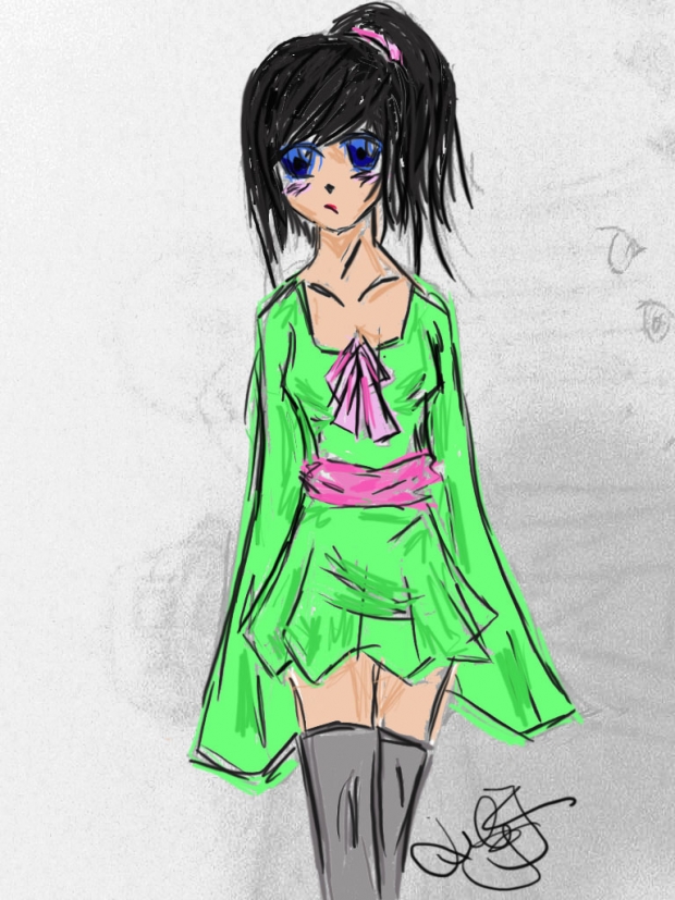 Random Girl 5 - colored