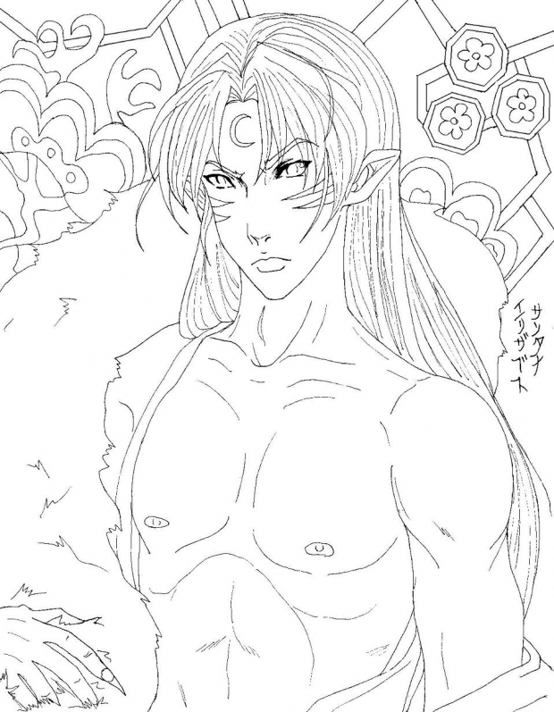 Too sexy lineart: sesshy