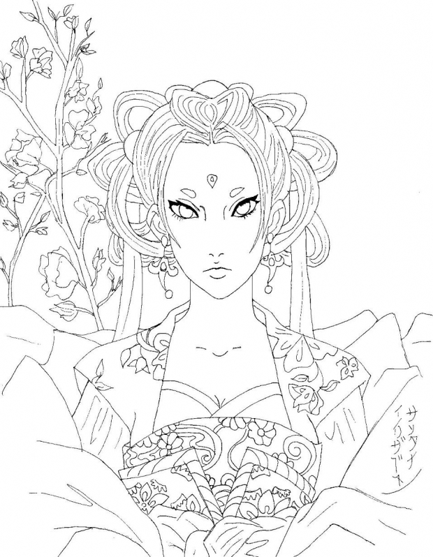 Spring Beauty- lineart