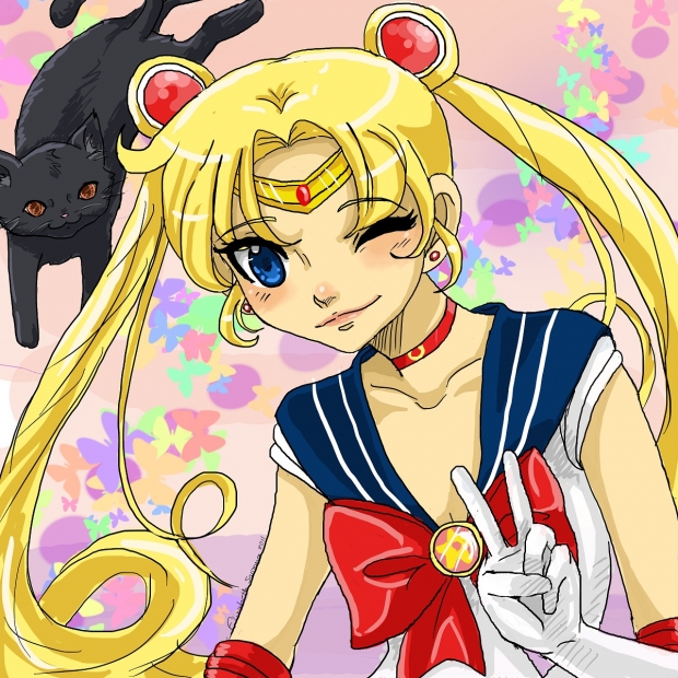 Sailor Moon on Tablet
