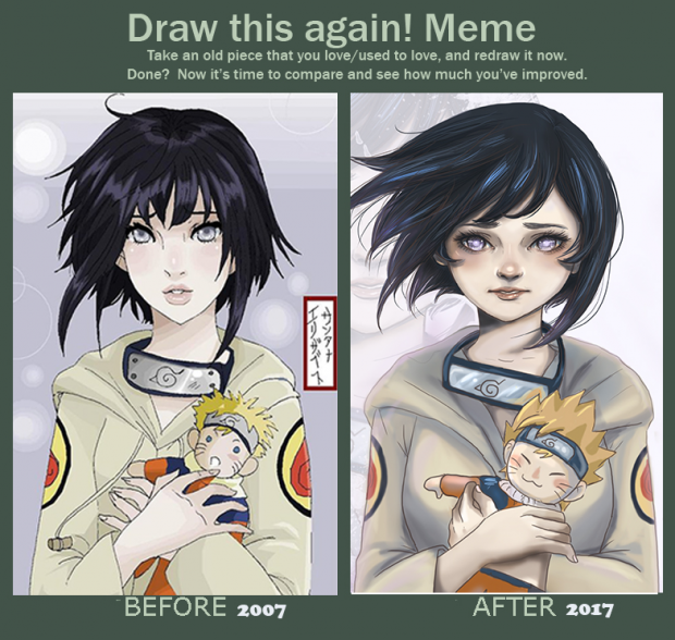 Hinata draw again meme
