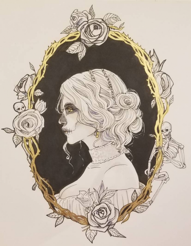 Inktober day 1 Skull