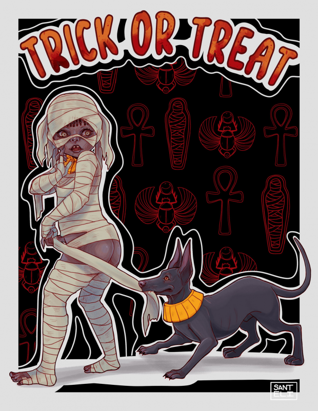 Trick or Treat Mummy