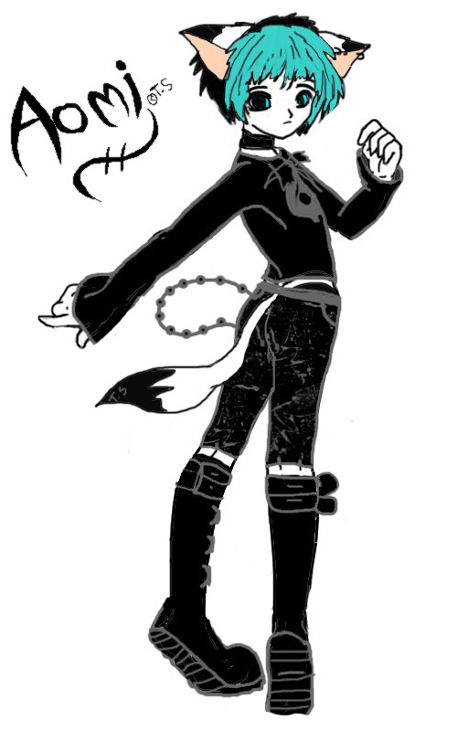 Catboy In Gothic Outfit